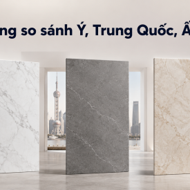 Báo giá gạch ốp lát nhập khẩu theo m² 2026 — Bảng so sánh Ý, Trung Quốc, Ấn Độ
