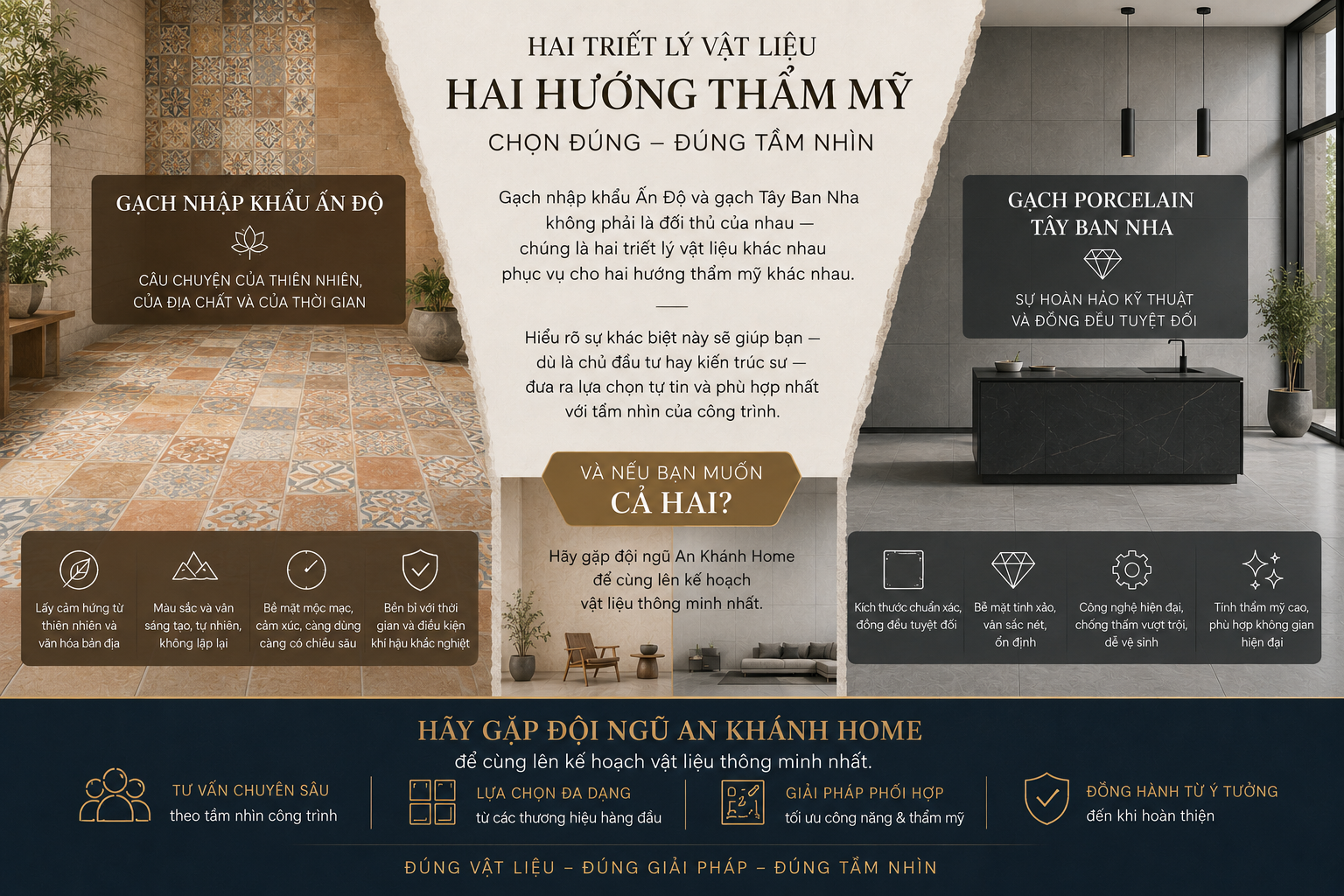 Gạch Nhập Khẩu Ấn Độ vs Gạch Tây Ban Nha