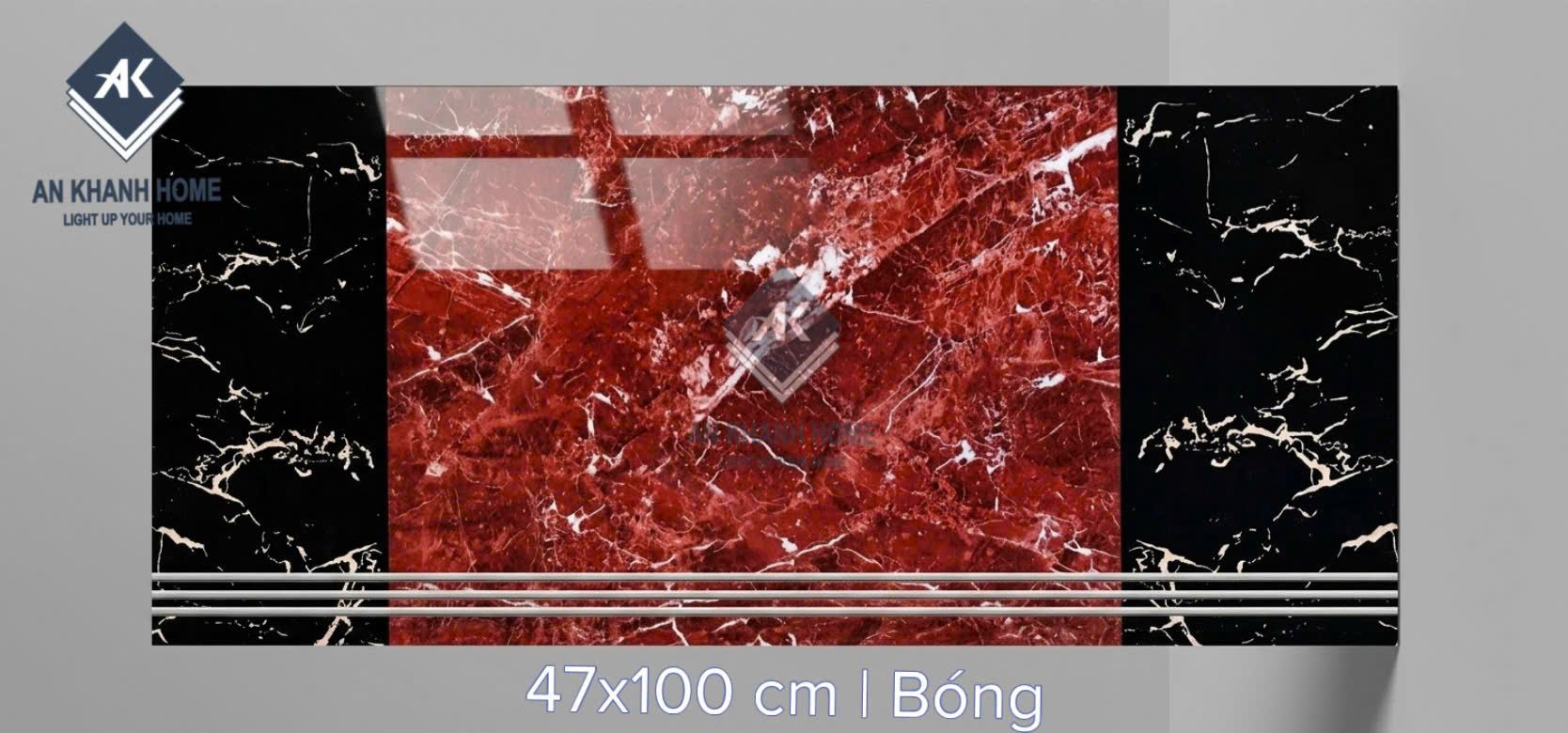 Gạch bậc cầu thang đá đen đỏ vân trắng 47x100 trung quốc