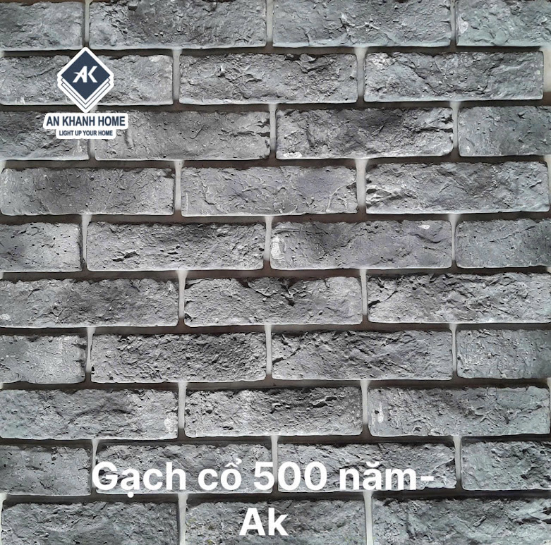 Gạch cổ ốp tường màu vàng đất chămpa 