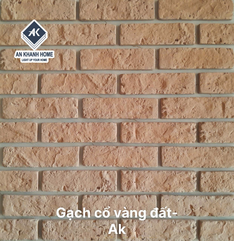 Gạch cổ vàng đất chất liệu bê tông