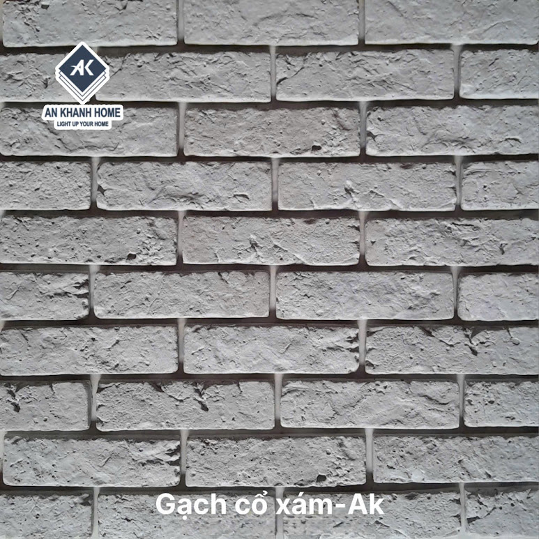 Gạch cổ xám bê tông ốp tường trang trí