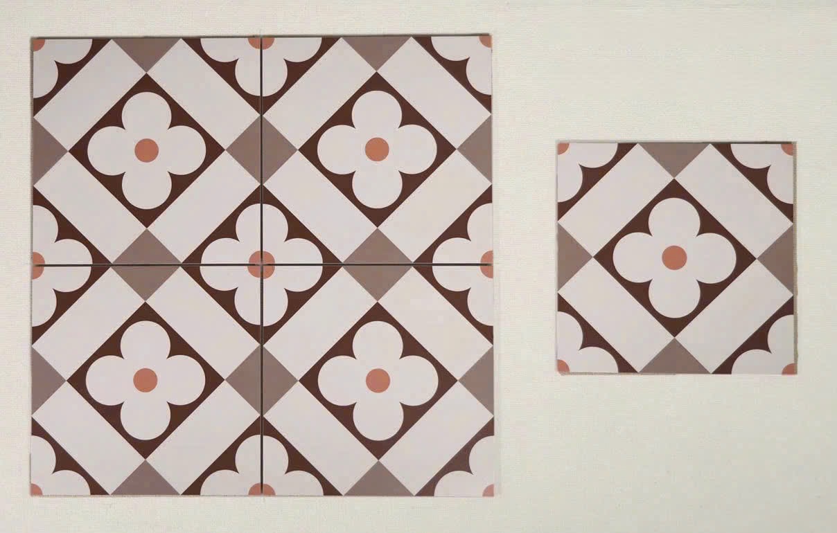 Gạch bông lát nền hoa văn giả cổ 30x30cm