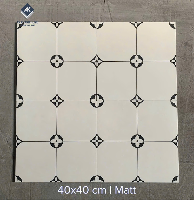 Gạch bông trung quốc hoa văn đối xứng 40x40cm