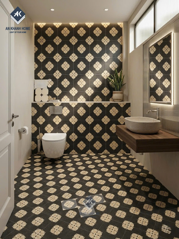 Gạch bông trung quốc 40x40cm hoạ văn cổ điển cao cấp