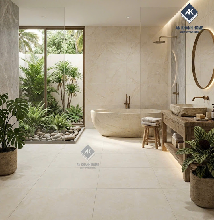 Gạch bông mờ xám xi măng 40x40cm lát nền