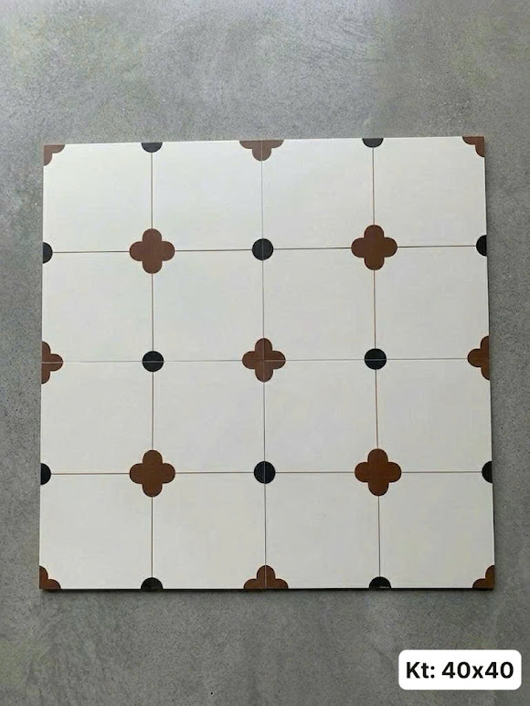 Gạch bông trung quốc 40x40cm hoạ tiết tối giản