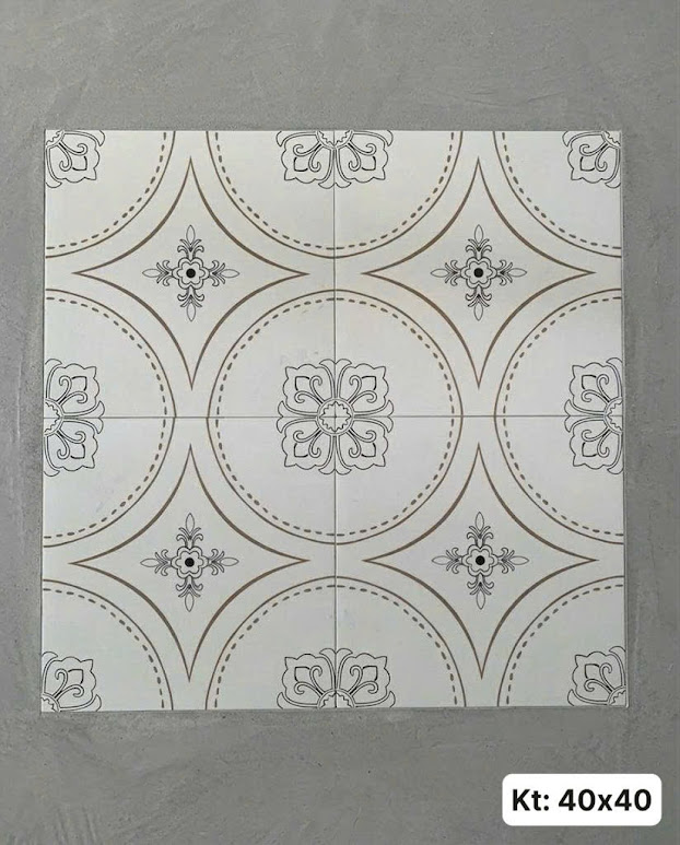 Gạch bông hoạ tiết tối giản 40x40 trung quốc