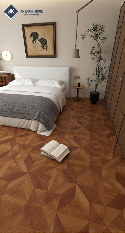 Gạch vân giả gỗ đối xứng 60x60 trung quốc