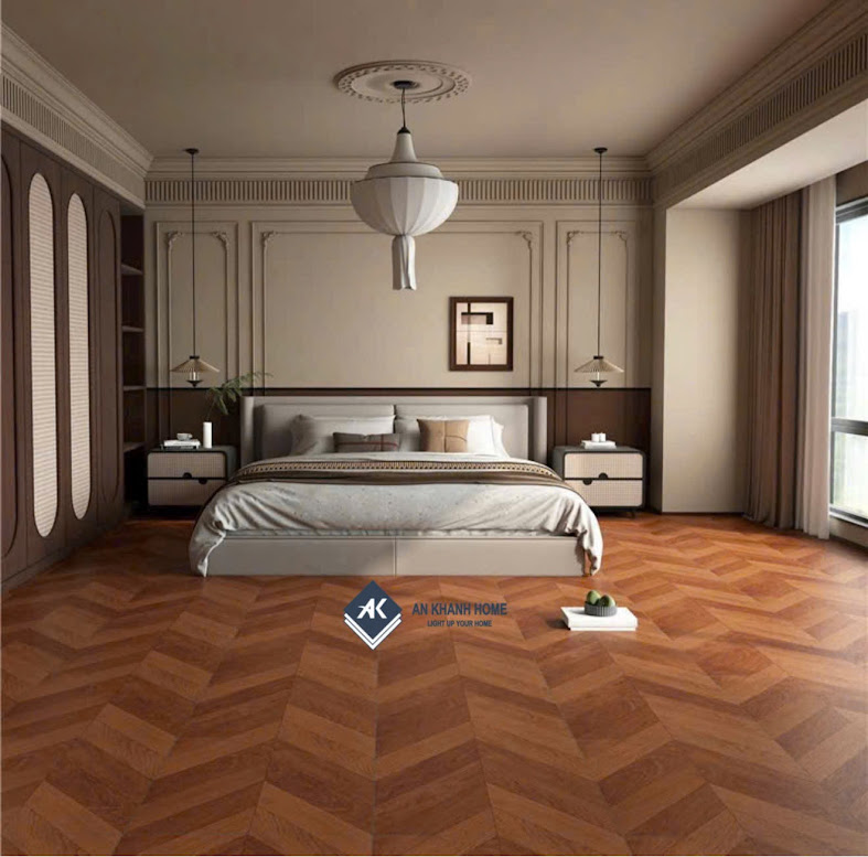 Gạch 60x60 vân giả gỗ hình xương cá