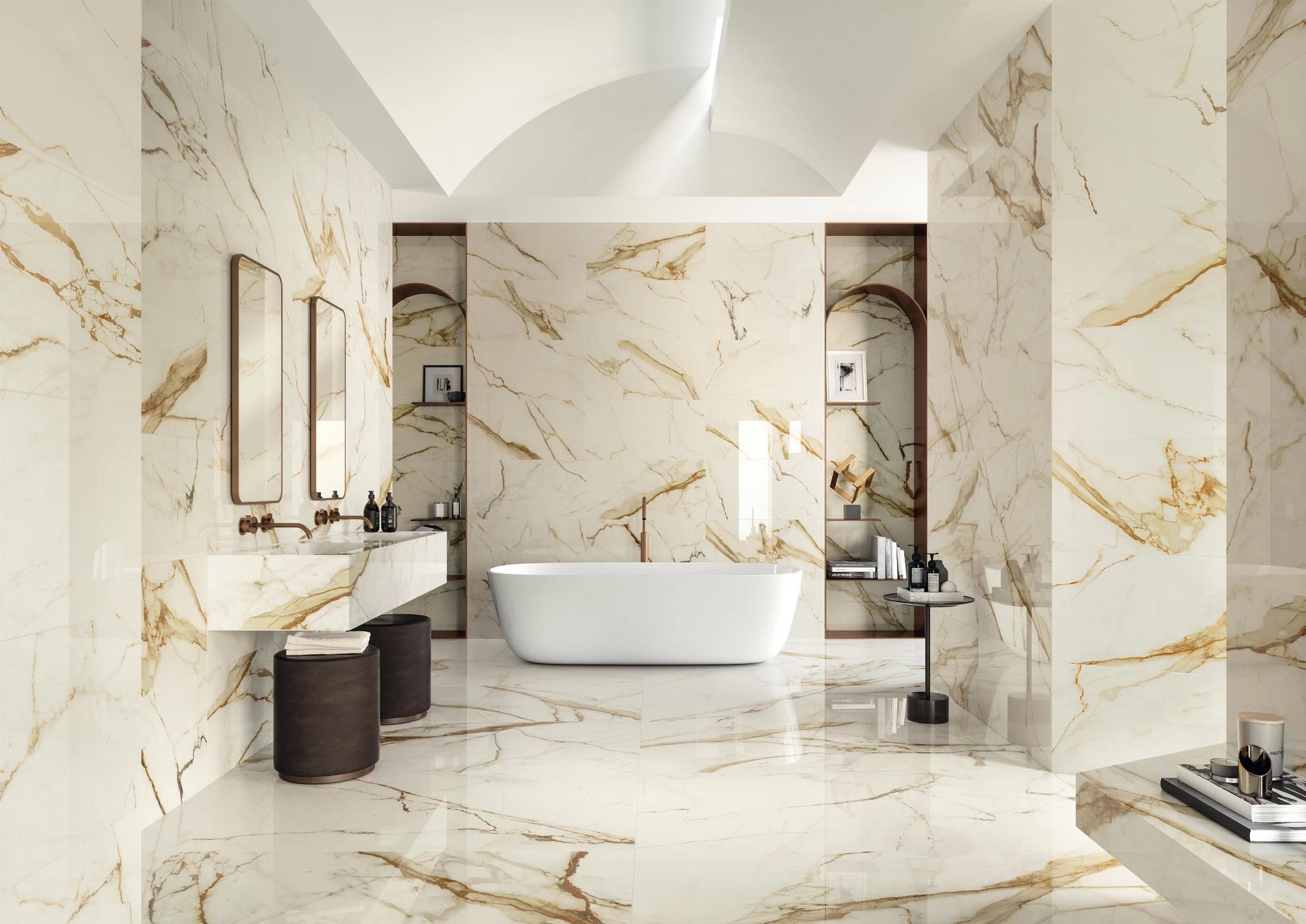  gạch ốp tường vân đá marble