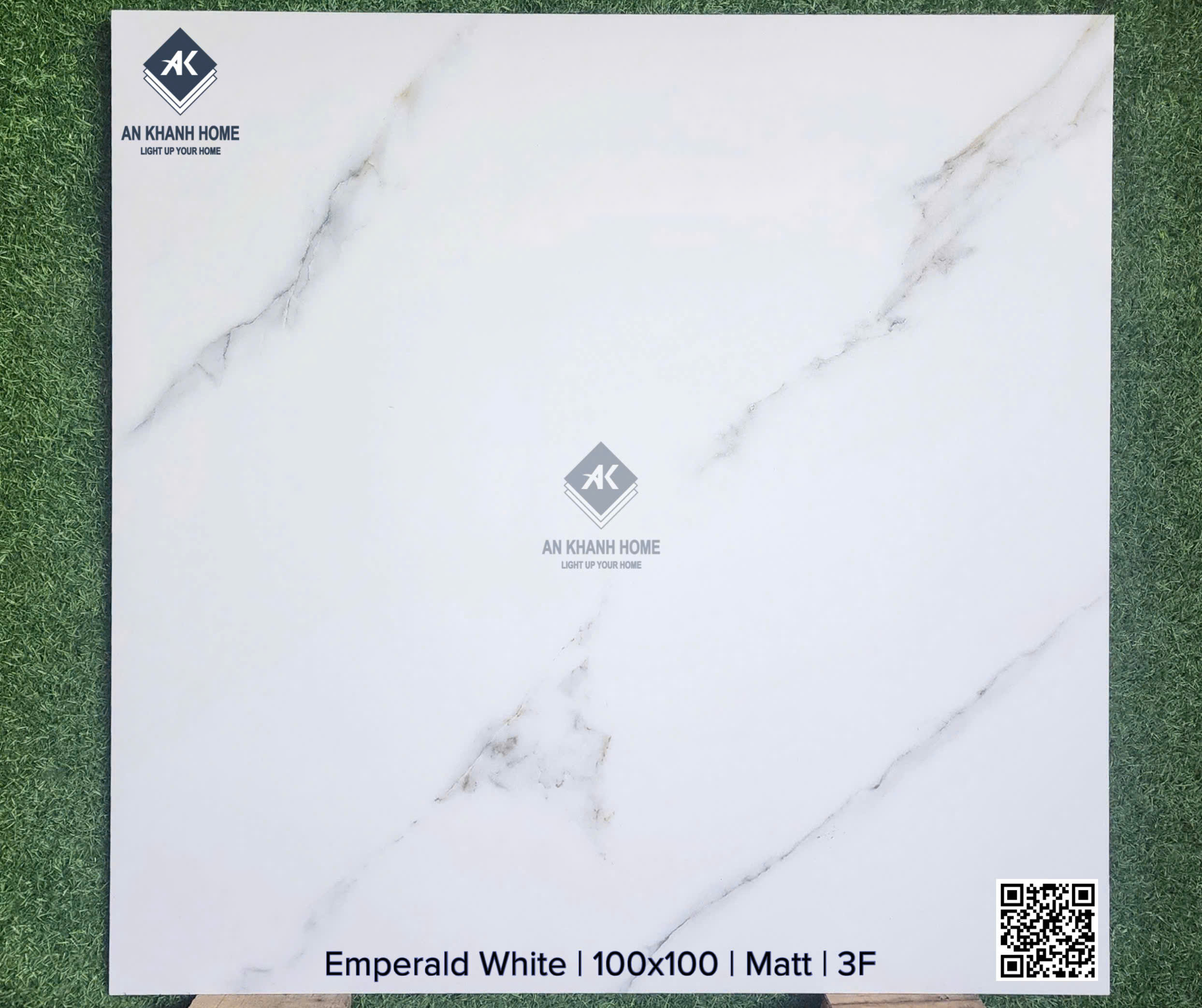 Gạch khổ lớn ấn độ 100x100 đá marble mờ trắng vân xám