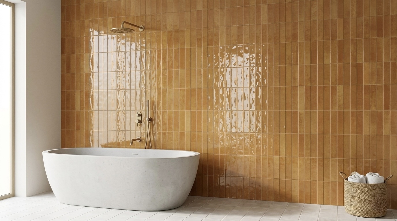 Gạch 40x80cm giả thẻ ốp tường phòng tắm