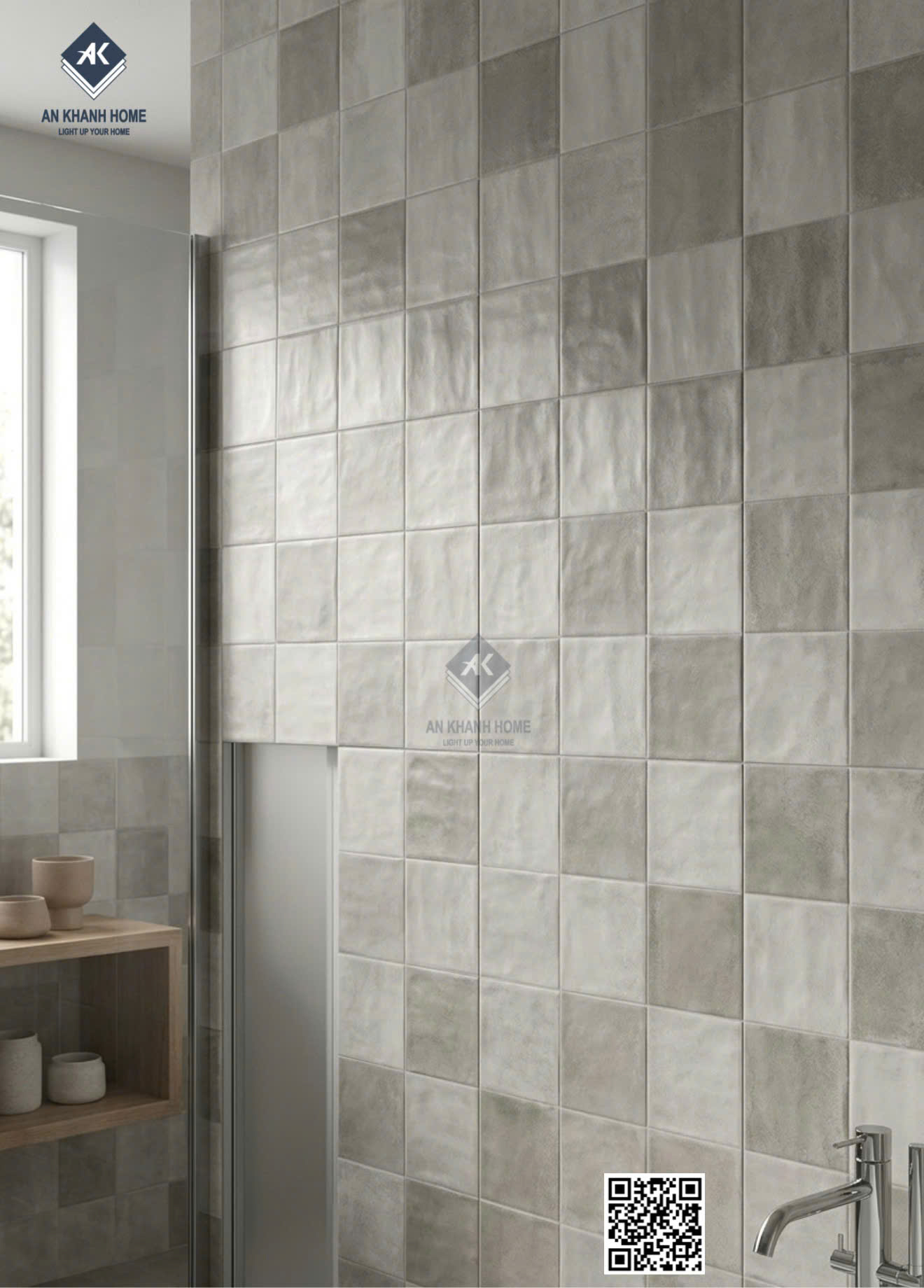 Gạch trung quốc 40x80cm giả thẻ ốp tường trang trí