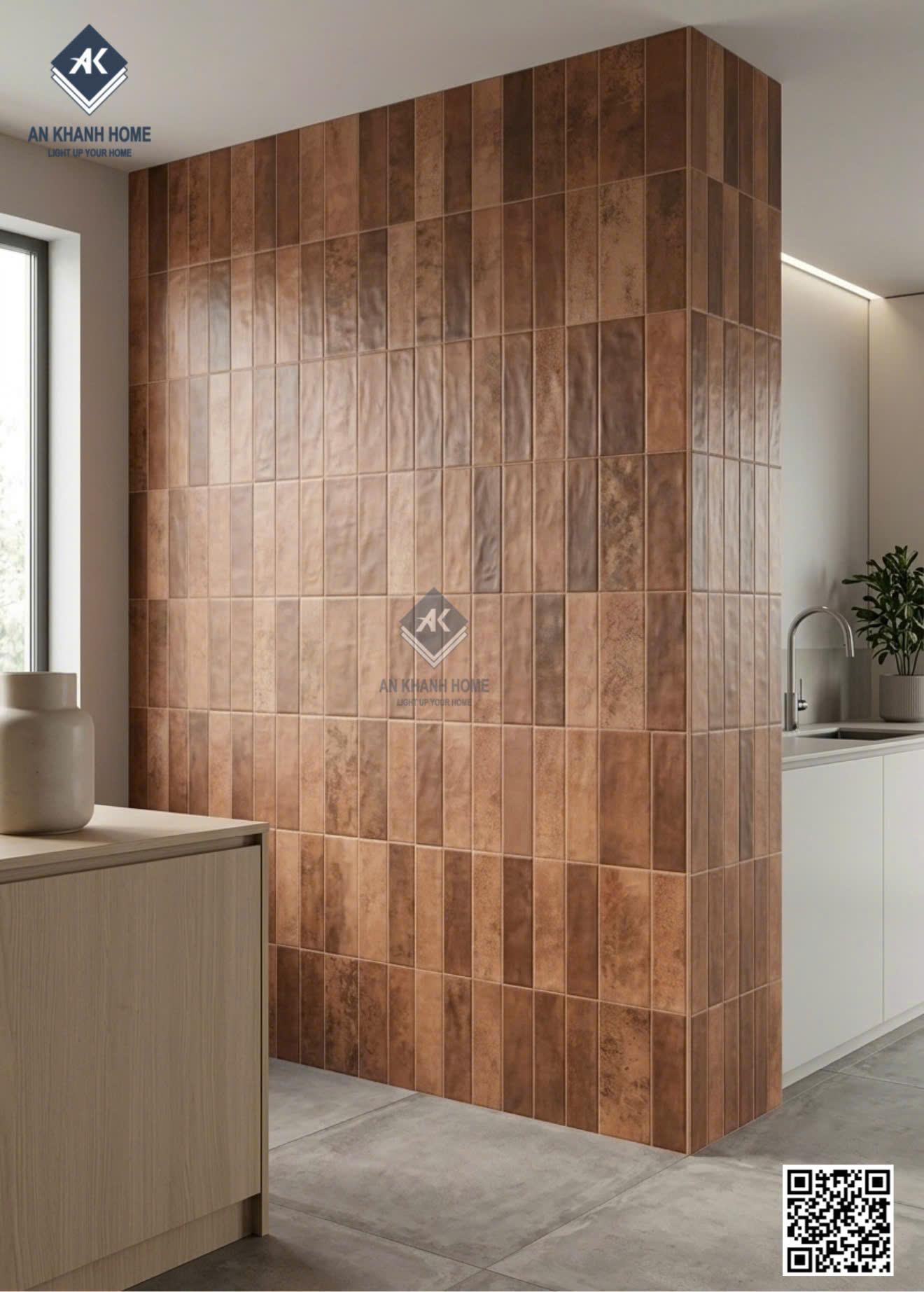 Gạch trung quốc 40x80cm giả thẻ ốp trang trí 
