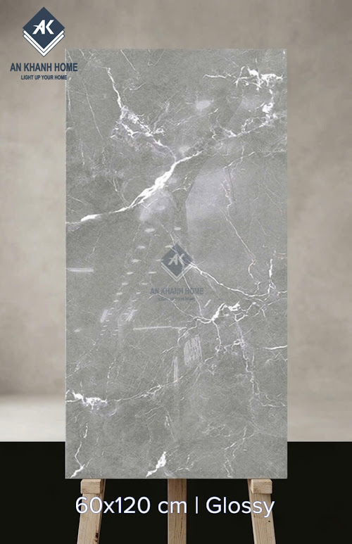 Gạch ốp lát xám vân đá 60x120 ấn độ cao cấp