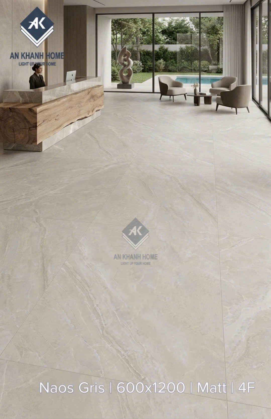 Gạch lát nền đá mờ 60x120cm ấn độ naos gris