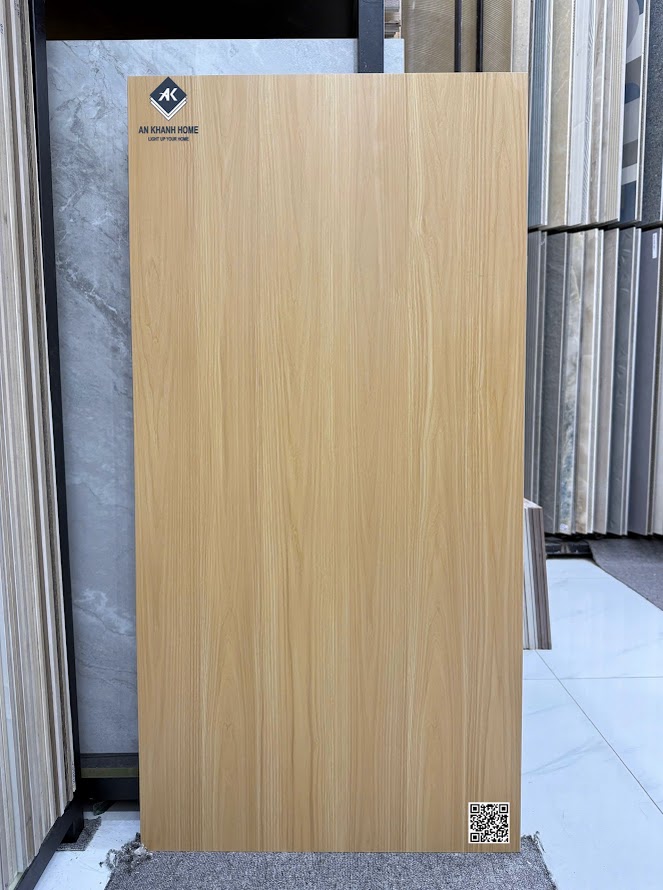 Gạch gỗ màu vàng vân tự nhiên 60x120cm