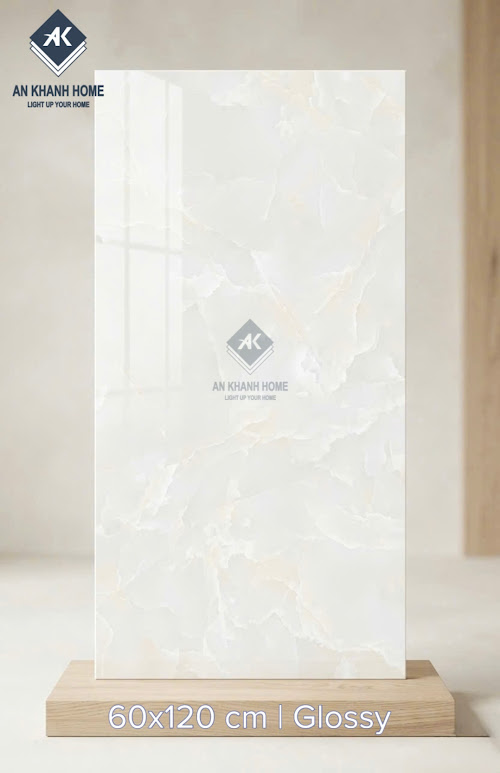 Gạch ốp lát màu kem vân đá ấn độ 60x120cm