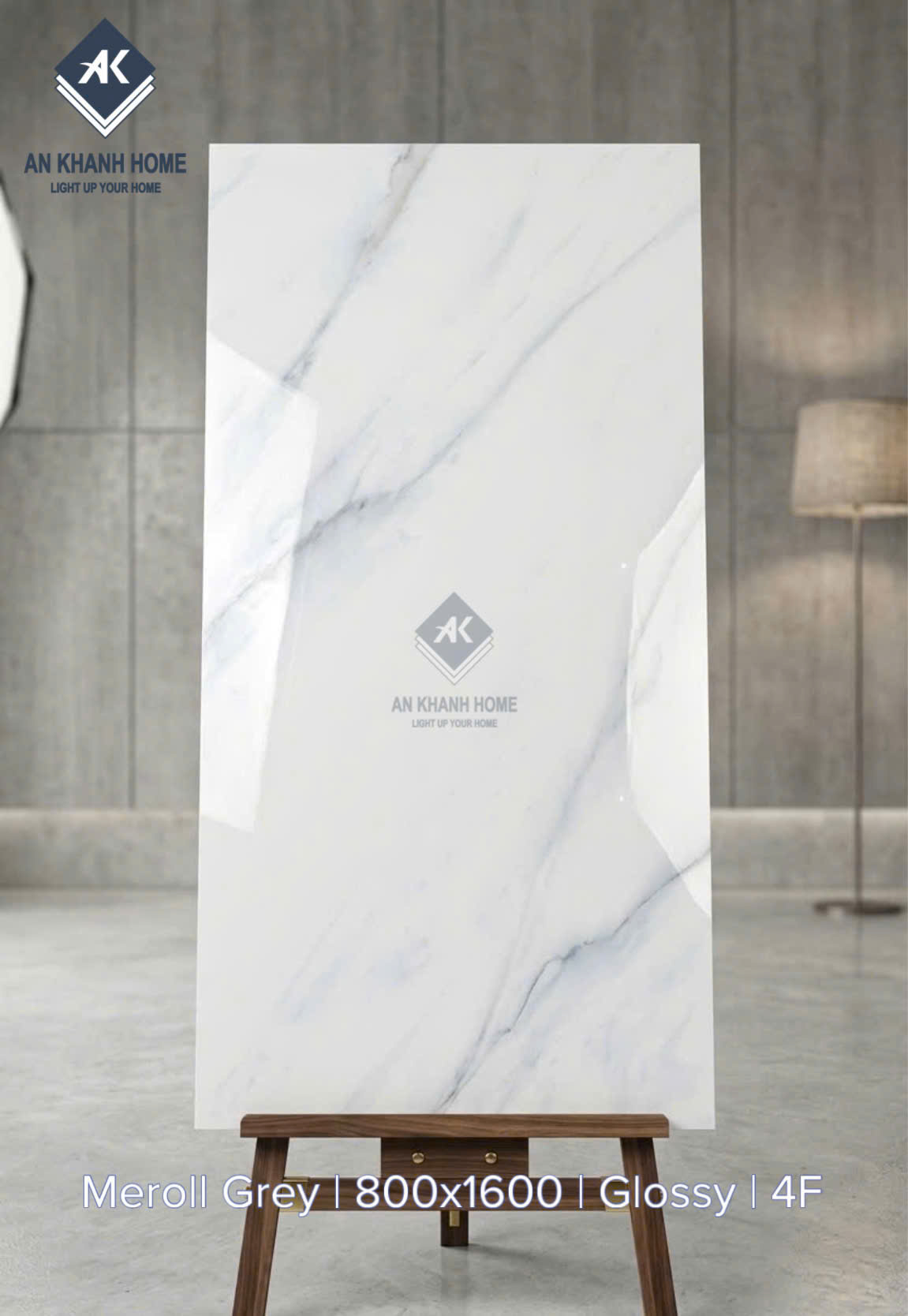 Gạch ốp lát 80x160cm ấn độ trắng vân mây cao cấp