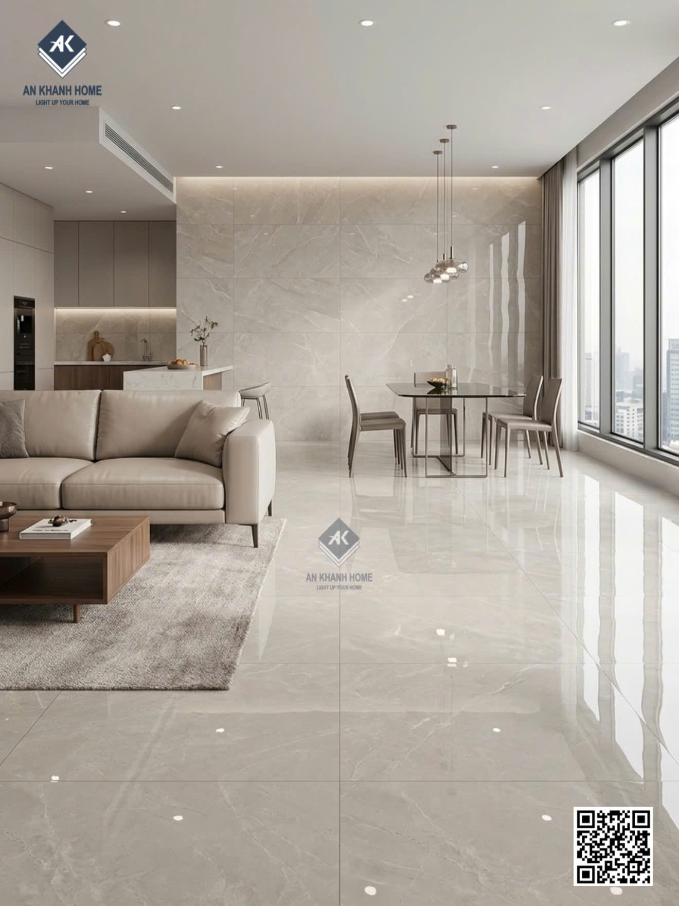 Gạch ốp tường 40x80cm men bóng kiếng