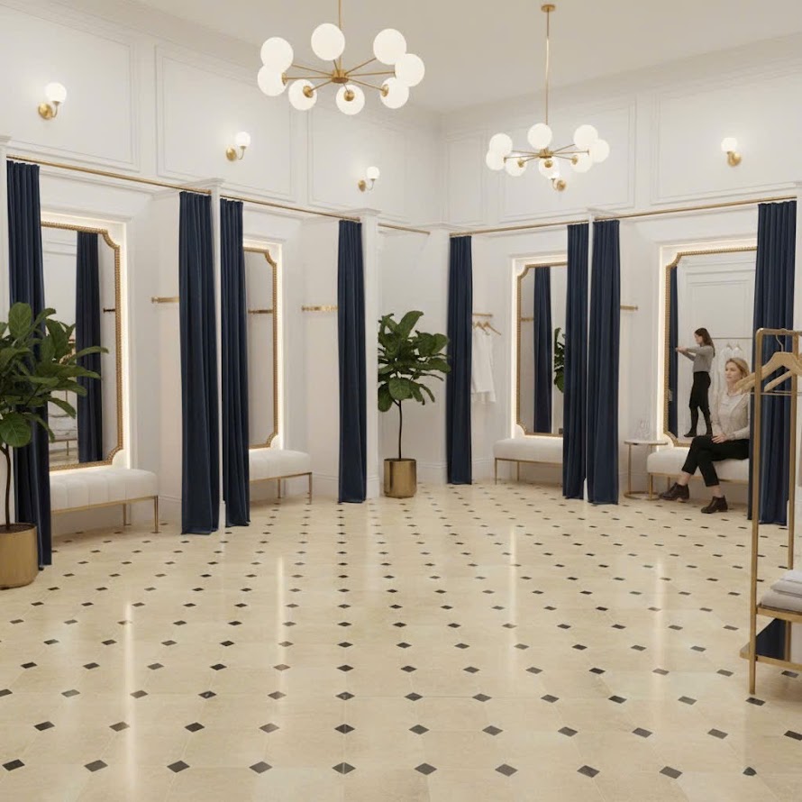 Gạch bông màu kem nhấn hình thoi màu đen 30x30cm