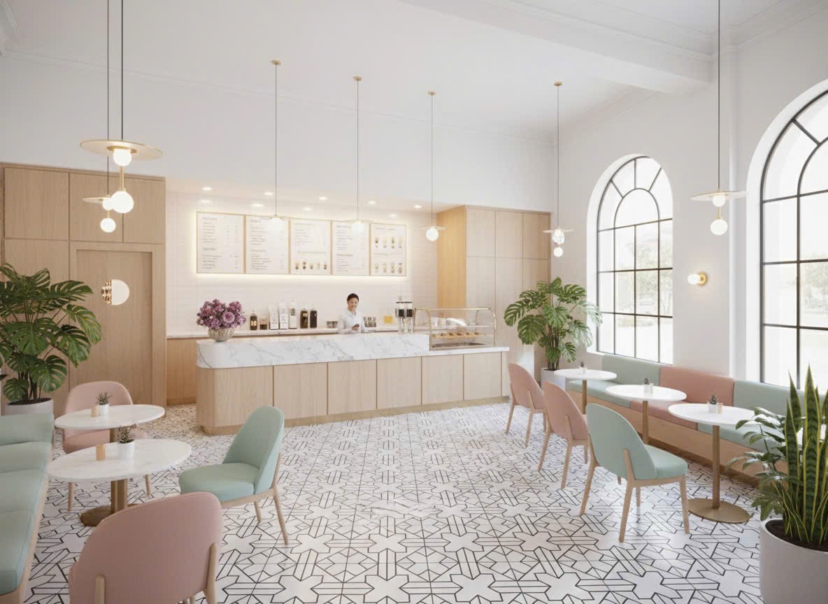 Gạch bông hoạ tiết trắng đen hình học 30x30 trung quốc