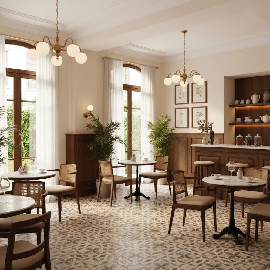 Gạch bông 30x30 hoa văn giả cổ điển tối giản