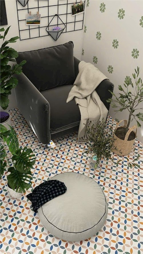 Gạch bông 30x30 hoa văn đồng tiền giả cổ điển