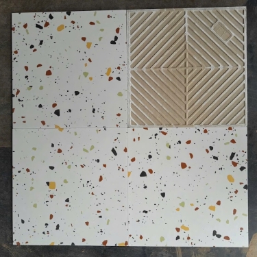 Gạch 30x30cm terrazzo vân đá mài đa sắc   