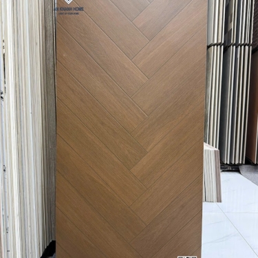 Gạch 60x120 giả gỗ màu nâu vân xương cá trung quốc