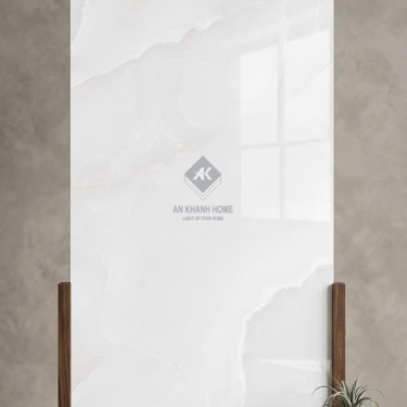 Gạch ấn độ 80x160cm Olimpia Onyx White vân đá xám nhạt