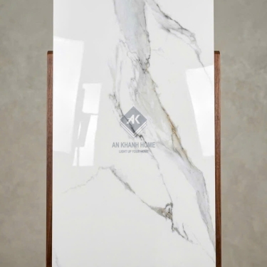 Gạch ấn độ 80x160cm Royal Satvario trắng vân đá xám nâu nhạt
