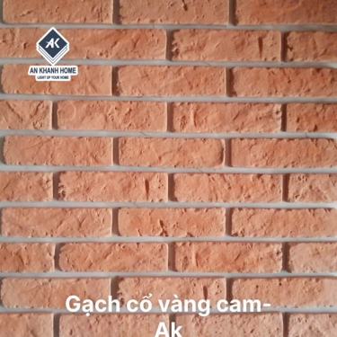 Gạch bê tông giả cổ champa vàng cam