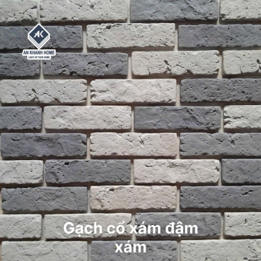 Gạch bê tông giả cổ xám đậm xám