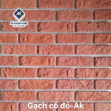 Gạch bê tông màu đỏ giả cổ chămpa