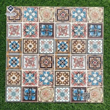 Gạch bông 30x30 bề mặt mix hoa văn nổi 3D