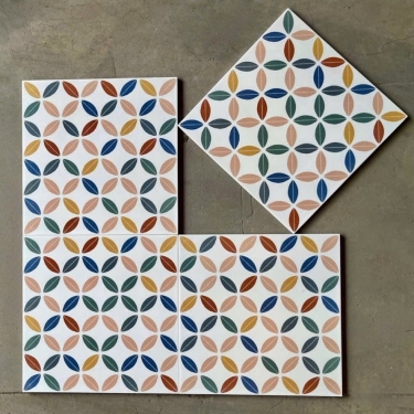 Gạch bông 30x30 hoạ tiết đồng tiền xu giả cổ