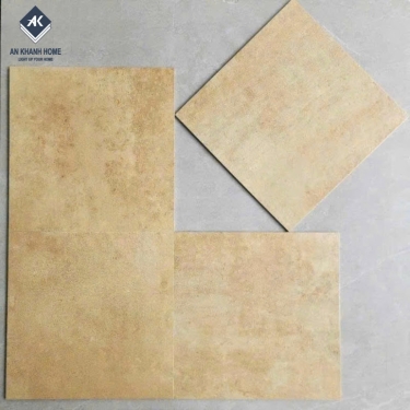 Gạch bông cổ điển 40x40 mờ màu vàng đất hiệu ứng