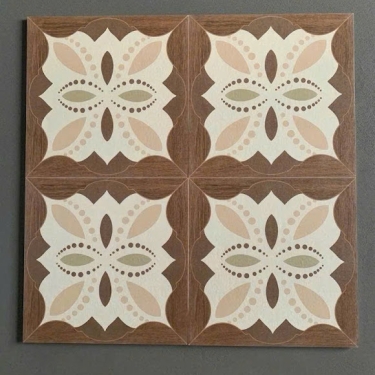 Gạch bông cổ điển 40x40 vân gỗ hoạ tiết đối xứng