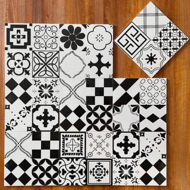 Gạch bông giả cổ 30x30 phối mix nhiều hoạ tiết