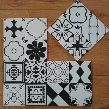 Gạch bông mix hoa văn 30x30 đá porcelain