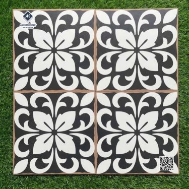 Gạch bông trung quốc 30x30 cổ điển họa tiết đen trắng
