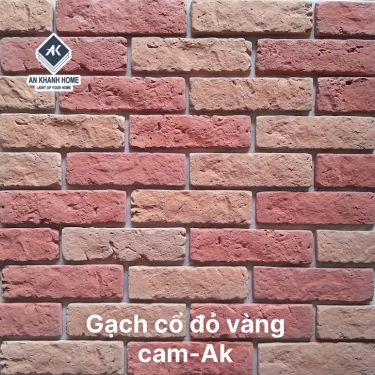 Gạch cổ champa đỏ vàng cam