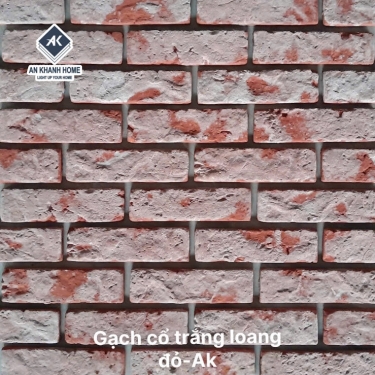 Gạch giả cổ trắng loang chămpa