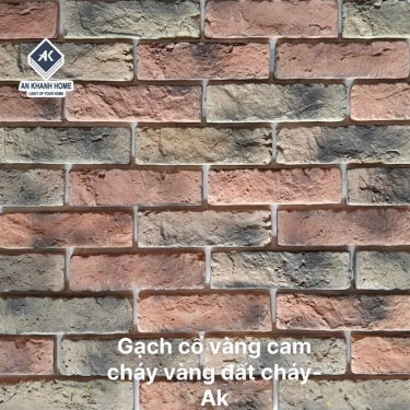 Gạch cổ vàng cam cháy vàng đất cháy