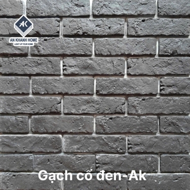 Gạch chăm pa bê tông màu đen giả cổ 