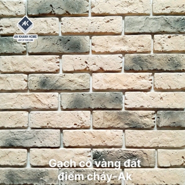 Gạch giả cổ vàng đất điểm cháy