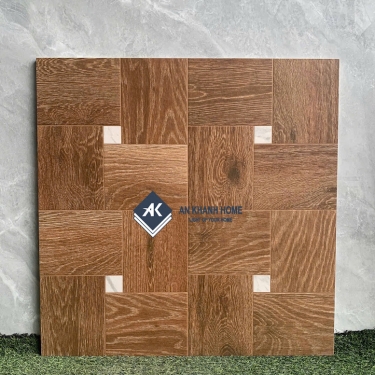 Gạch giả gỗ 60x60 ghép khối vuông marble trắng             
