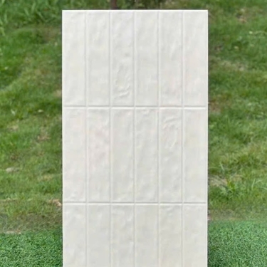 Gạch giả thẻ mau kem 40x80 men lượn sóng